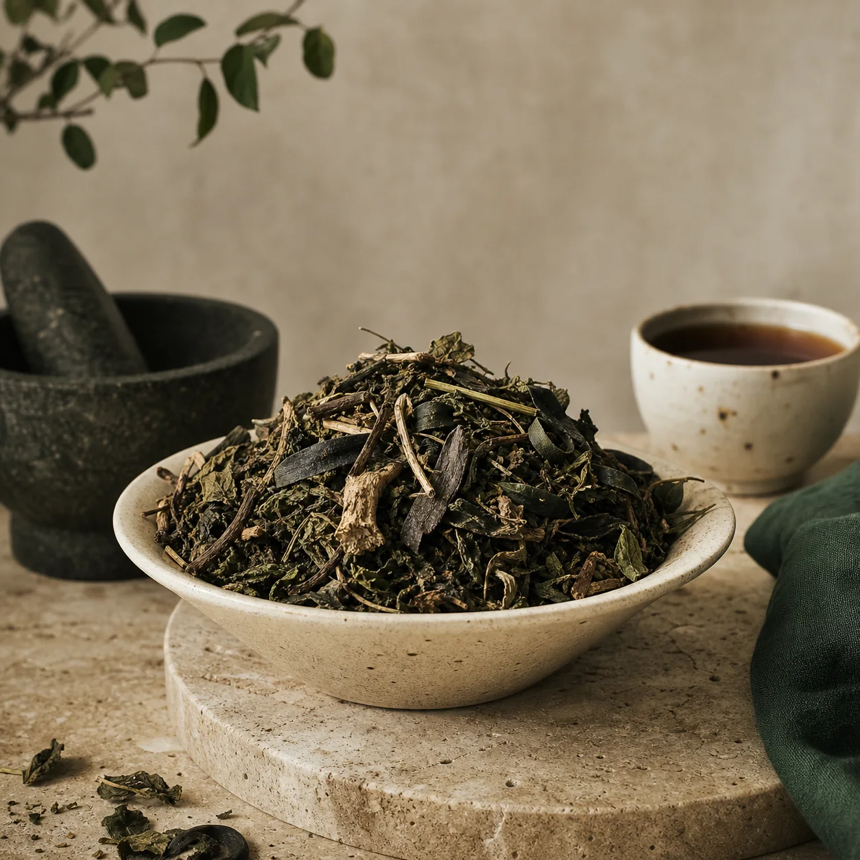 One Way Out herbal blend with chanca piedra, nettle and matico