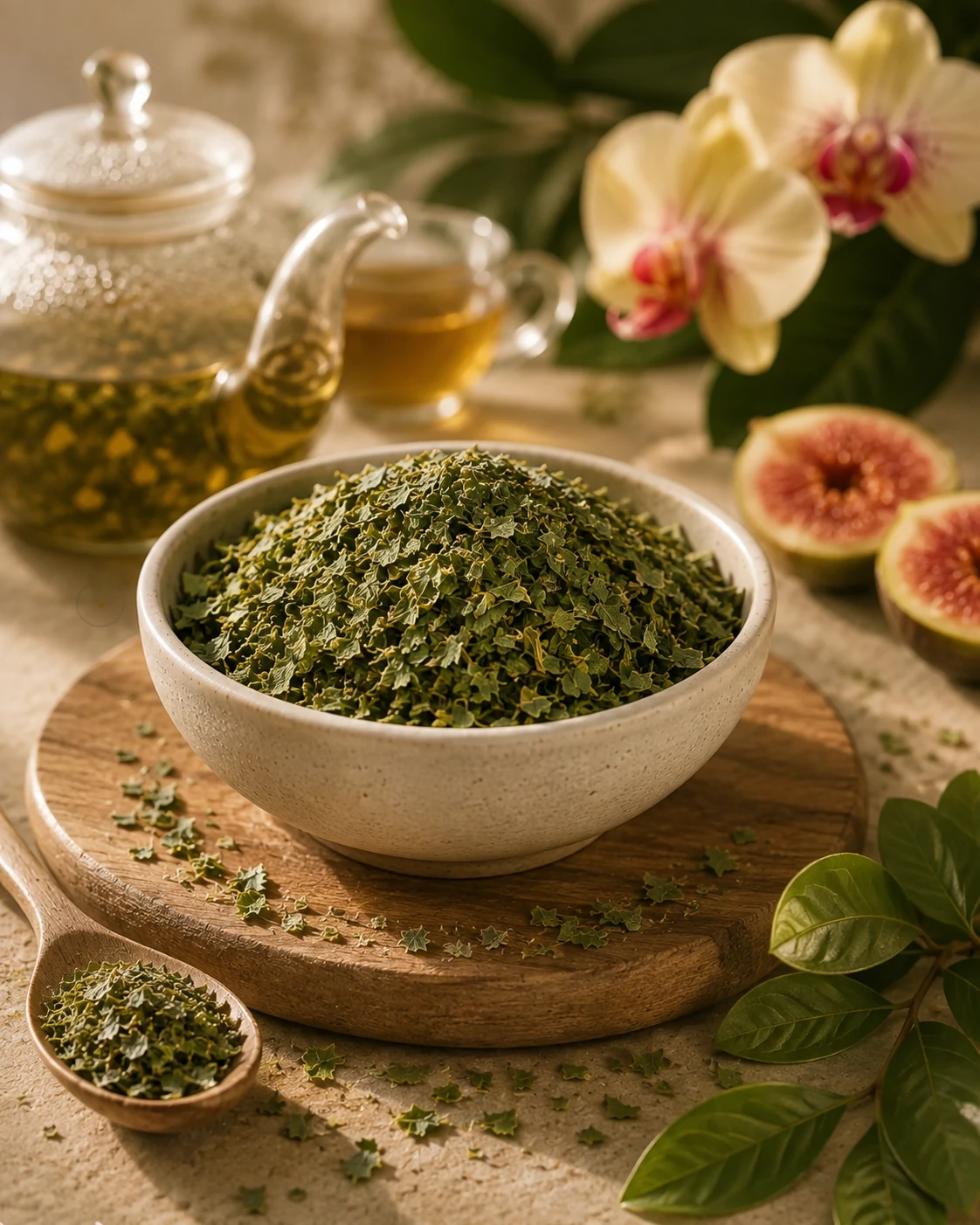 Sacred Sacral herbal tea with fig leaf and guava leaf